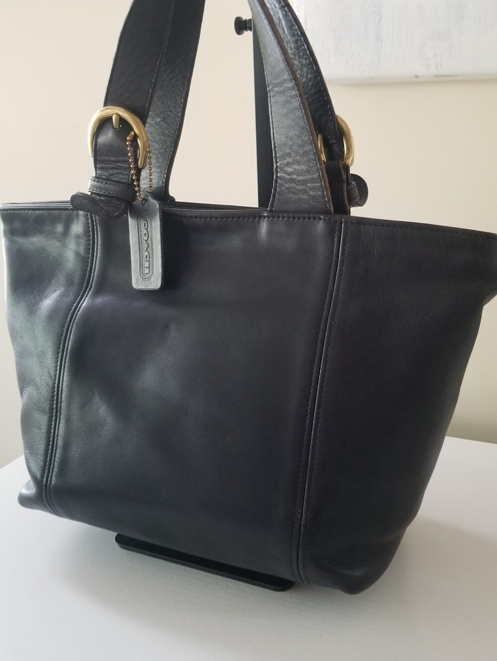Coach Waverly Vintage Tote Bag Satchel Zip Top - Picture 2 of 16